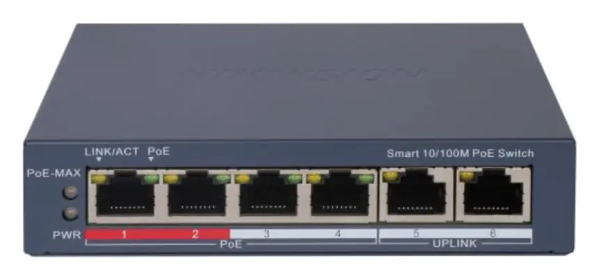 Hikvision DS-3E1106P-EI 4 Port PoE Switch — görsel 2