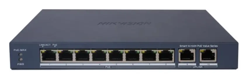 Hikvision DS-3E1310P-EI/M 8 Port PoE Switch