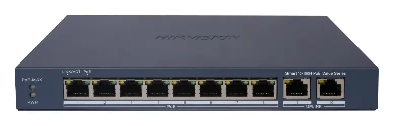 Hikvision DS-3E1310P-EI/M(B) 8 Port PoE Switch