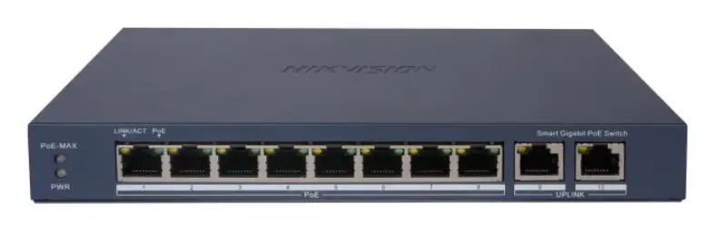 Hikvision DS-3E1510P-EI 8 Port Gigabit PoE Switch — görsel 2
