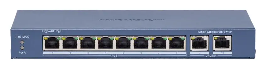 Hikvision DS-3E1510P-EI(C) 8 Port Gigabit PoE Switch