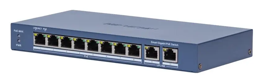 Hikvision DS-3E1510P-EI(C) 8 Port Gigabit PoE Switch — görsel 5