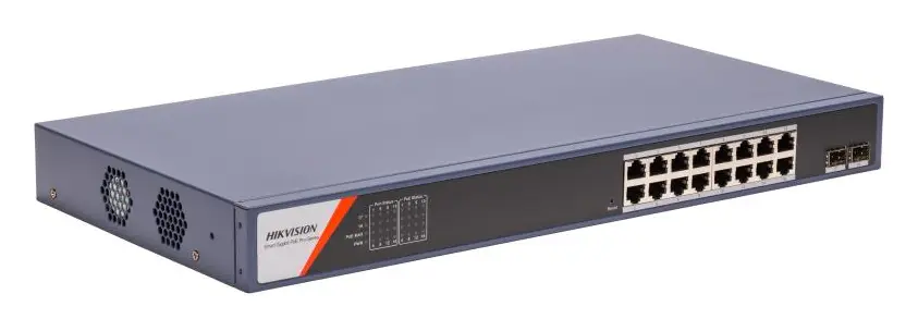 Hikvision DS-3E1518P-SI-16P2F 16 Port Gigabit PoE Switch — görsel 3