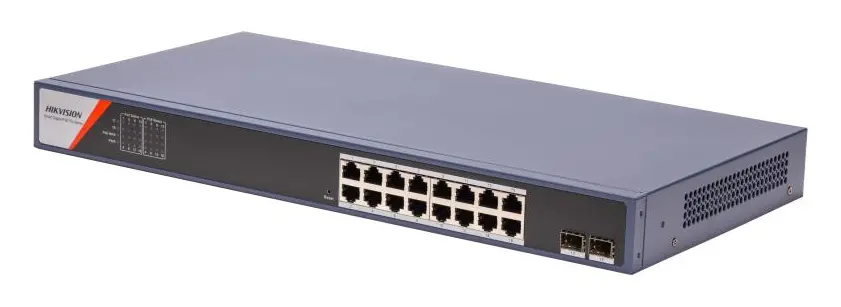 Hikvision DS-3E1518P-SI-16P2F 16 Port Gigabit PoE Switch — görsel 5