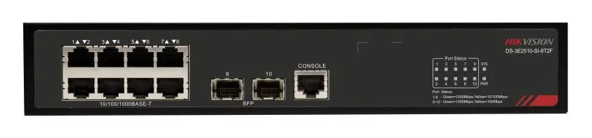 Hikvision DS-3E2510-SI-8T2F Network Switch — görsel 2