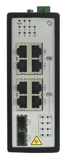Hikvision DS-3T0510P 8 Port Gigabit PoE Endüstriyel Switch