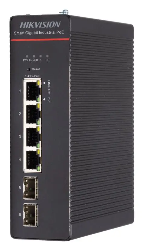 Hikvision DS-3T1506HP-SI-4P2F PoE Endüstriyel Switch