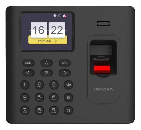 Hikvision DS-K1A802AF-B 2.4 inç Parmak İzi Terminali