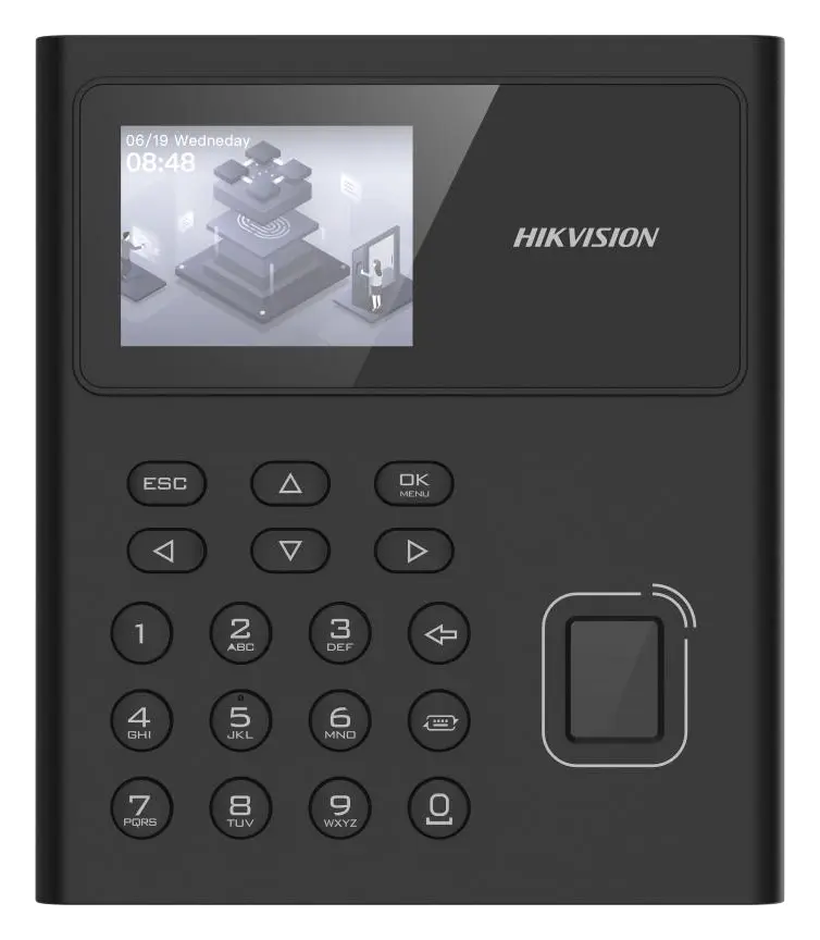 Hikvision DS-K1T8005MFWX-B 2.4 inç Parmak İzi Terminali