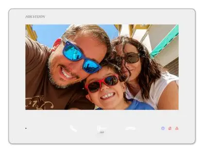 Hikvision DS-KH7300EY-TE2/WHITE 7 inç 2 Telli Diyafon İç Ünite