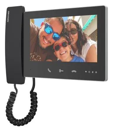 Hikvision DS-KH7300EY-WTHE2 7 inç 2 Telli Diyafon İç Ünite — görsel 2