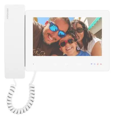 Hikvision DS-KH7300EY-WTHE2/WHITE 7 inç 2 Telli Diyafon İç Ünite