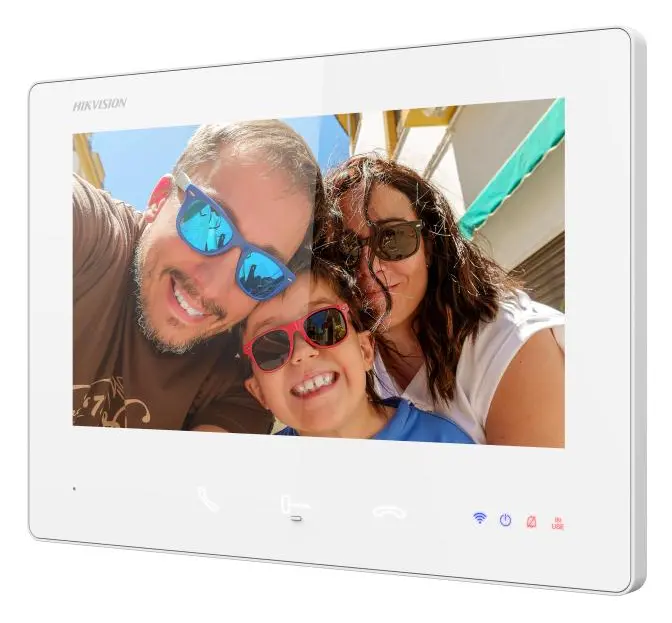 Hikvision DS-KH7300EY-WTPE2/WHITE 7 inç 2 Telli Diyafon İç Ünite — görsel 3