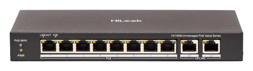 HiLook NS-0310P-80(B) 8 Port PoE Switch