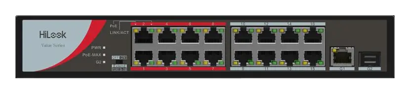 HiLook NS-0318P-130(B) 16 Port PoE Switch