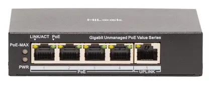 HiLook NS-0505P-45(B) 4 Port Gigabit PoE Switch