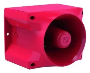 Honeywell Notifier PA 20 Konvansiyonel 120 dB EN 54-3 Kırmızı Yangın Sireni / Flaşör