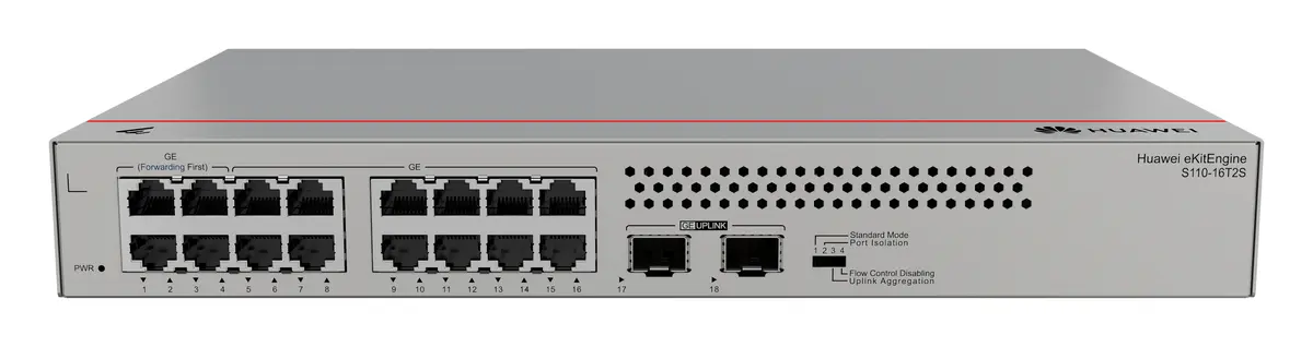 Huawei S110-16T2S 16 Port Gigabit 2xSFP Yönetilebilir Switch — görsel 3