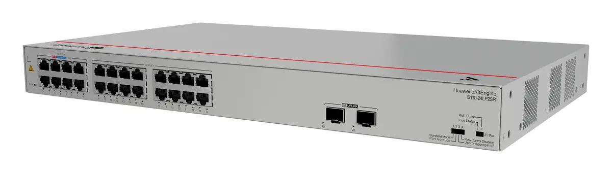 Huawei S110-24LP2SR 24 Port Gigabit 2xSFP PoE+ PoE Switch — görsel 2