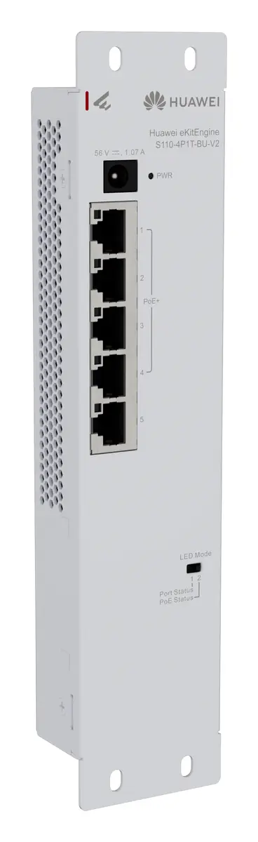 Huawei S110-4P1T-BU-V2 5 Port Gigabit PoE+ PoE Switch — görsel 2