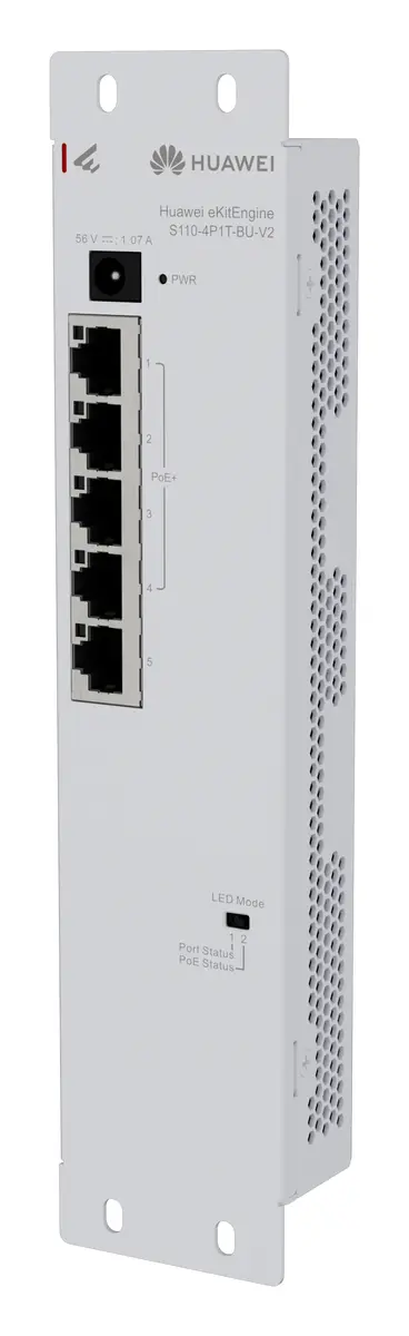 Huawei S110-4P1T-BU-V2 5 Port Gigabit PoE+ PoE Switch — görsel 3