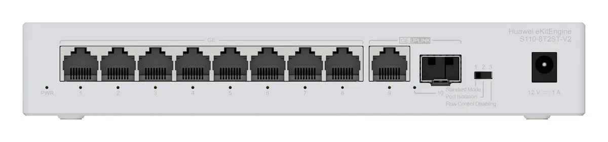 Huawei S110-8T2ST-V2 9 Port Gigabit 1xSFP Yönetilebilir Switch