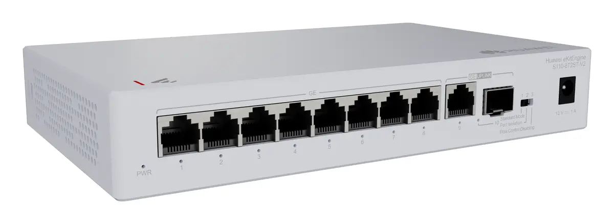 Huawei S110-8T2ST-V2 9 Port Gigabit 1xSFP Yönetilebilir Switch — görsel 2