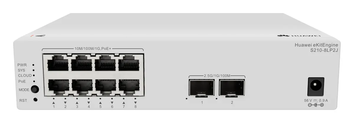 Huawei S210-8LP2J 8 Port Gigabit PoE+ PoE Switch — görsel 4