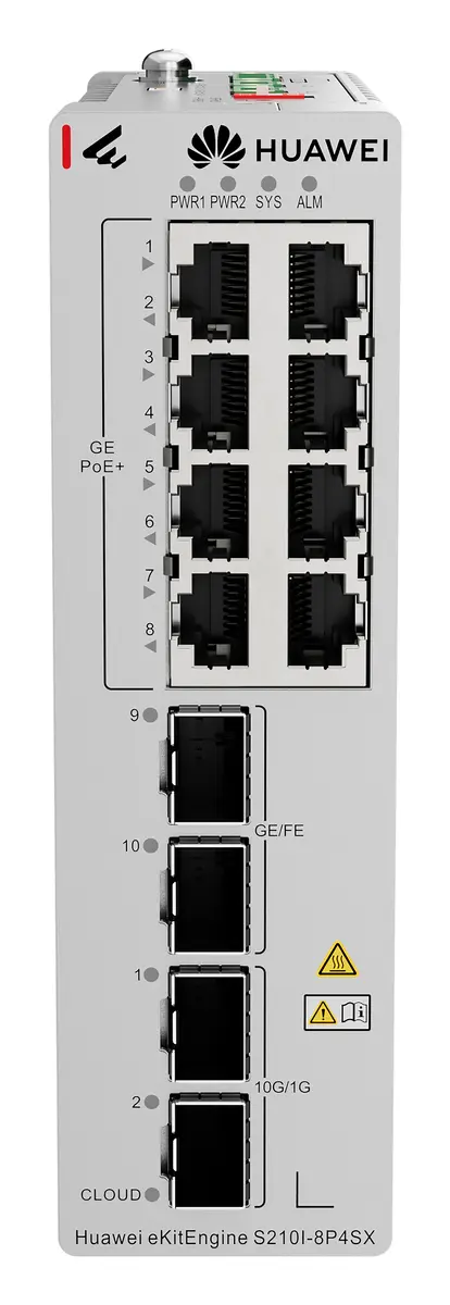 Huawei S210I-8P4SX 8 Port Gigabit 2xSFP PoE+ PoE Switch — görsel 4