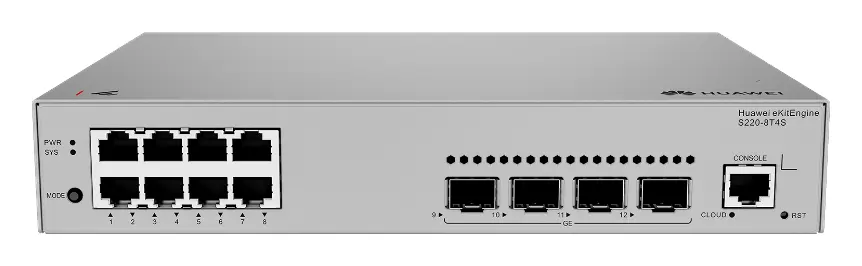 Huawei S220-8T4S 8 Port Gigabit 4xSFP Yönetilebilir Switch — görsel 4
