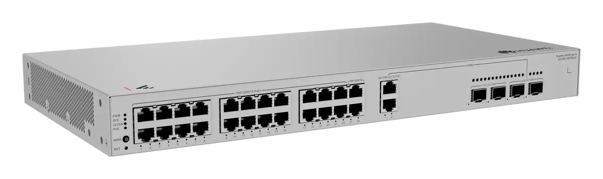 Huawei S220S-26PN4JX 24 Port Gigabit 2x10G SFP+ PoE+ PoE Switch — görsel 2