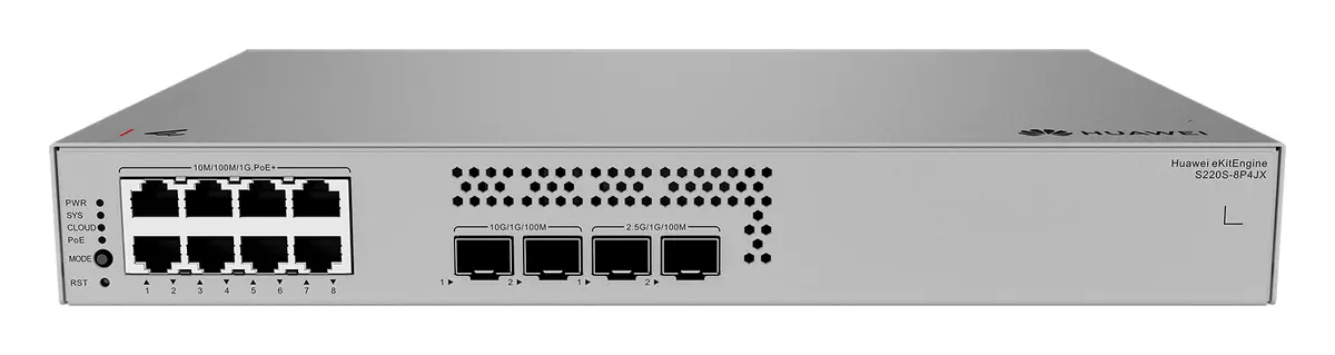 Huawei S220S-8P4JX 8 Port Gigabit 2x10G SFP+ PoE+ PoE Switch — görsel 4