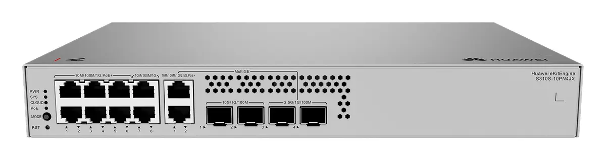 Huawei S310S-10PN4JX 8 Port Gigabit 2x10G SFP+ PoE+ PoE Switch — görsel 4