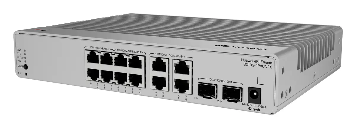 Huawei S310S-4P8UN2X 4 Port Gigabit 2x10G SFP+ PoE++ PoE Switch — görsel 3