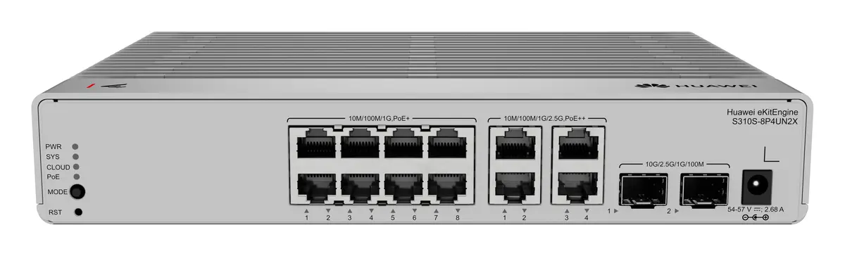 Huawei S310S-8P4UN2X 8 Port Gigabit 2x10G SFP+ PoE++ PoE Switch — görsel 4