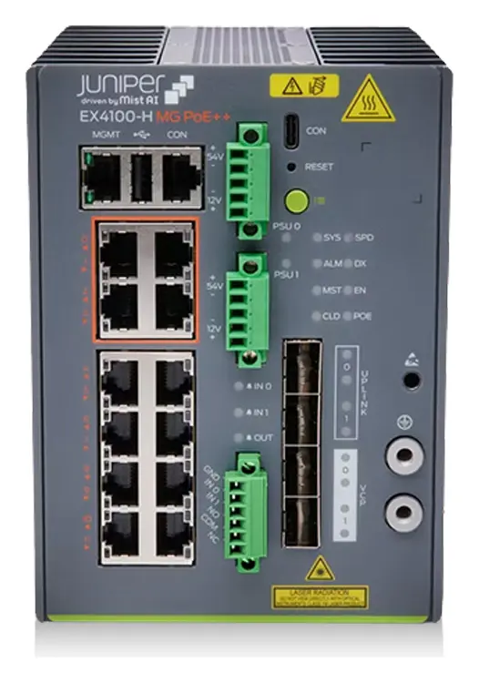Juniper EX4100-H-24F-DC 24 Port SFP DC Yönetilebilir Switch
