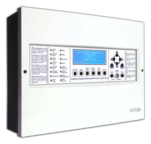 Mavili ML-1221 Akıllı Adresli Yangın Alarm Santralı, 1 Çevrim, 127 Adres