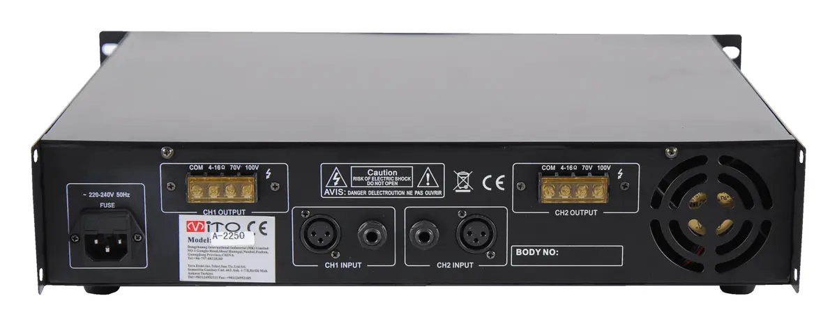 Mito A 2250P 100V Power Amfi — görsel 4