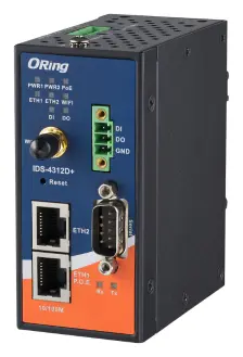 ORing IDS-4312D+ IEEE 802.11b/g/n Kablosuz Device Server ve 2FE ve 1 RS-232/422/485 Seri Cihaz Sunucusu
