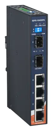 ORing IGPS-1042GPA 4GE PoE + 2G SFP Ethernet Switch, IEEE 802.3af/at Endüstriyel Yönetilemez PoE Switch