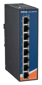 ORing IGPS-1080-24V 8GE PoE Ethernet Switch, IEEE 802.3af/at, 24VDC Endüstriyel Yönetilemez PoE Switch — görsel 3