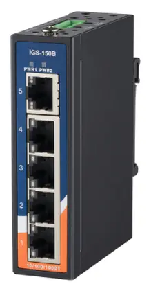 ORing IGS-150B 5GE Ethernet Switch, Mini Endüstriyel Yönetilemez Switch