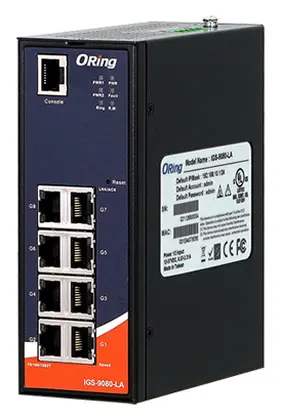 ORing IGS-9080-LA-PN PROFINET CC-B Ethernet Switch ve 8GE Endüstriyel Yönetilebilir Switch