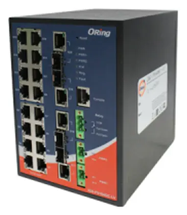 ORing IGS-P9164GC-HV IEC 61850-3 Cyber-hardened Yönetilebilir Ethernet Switch ve 16GE + 4G Combo, Dual AC/DC IEC 61850-3 Trafo Merkezi Switch