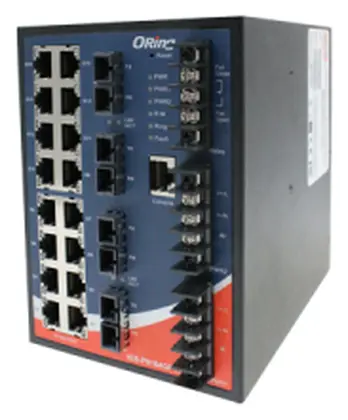 ORing IGS-P9164GF-MM-SC-HV IEC 61850-3 Yönetilebilir Ethernet Switch ve 16GE + 4G SC Multi-mode, Dual AC/DC IEC 61850-3 Trafo Merkezi Switch