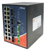 ORing IGS-P9164GF-MM-SC-LV IEC 61850-3 Yönetilebilir Ethernet Switch ve 16GE + 4G SC Multi-mode, Dual DC IEC 61850-3 Trafo Merkezi Switch