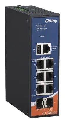 ORing IGS-T9062DGP 8 Port TSN Endüstriyel Yönetilebilir Switch — görsel 3