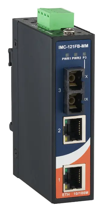 ORing IMC-121FB-MM-SC 2FE to 1 SC Multi-mode Endüstriyel Medya Dönüştürücü
