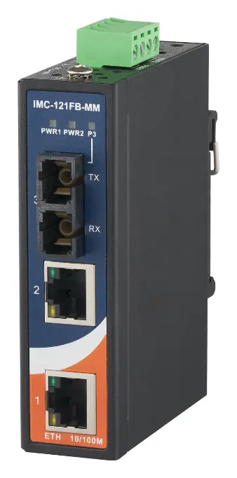 ORing IMC-121FB-MM-SC 2FE to 1 SC Multi-mode Endüstriyel Medya Dönüştürücü — görsel 3