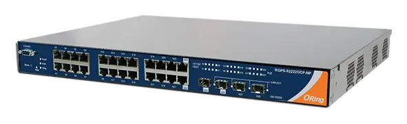 ORing RGPS-92222GCP-NP 22GE PoE + 2G Combo PoE + 2G SFP Cyber-hardened L2 Ethernet Switch, IEEE 802.3af/at Endüstriyel Yönetilebilir PoE Switch